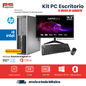 KIT COMPUTADORA DE OFICINA - PC ESCRITORIO HP i3, 8 GB RAM, 240 SSD, MONITOR 19", TECLADO Y MOUSE