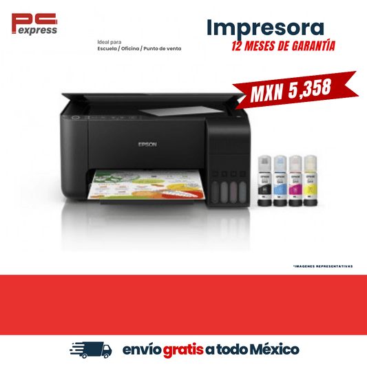 Impresora Multifuncional EPSON L3250 , 600 x 1200 DPI, Inyección de tinta